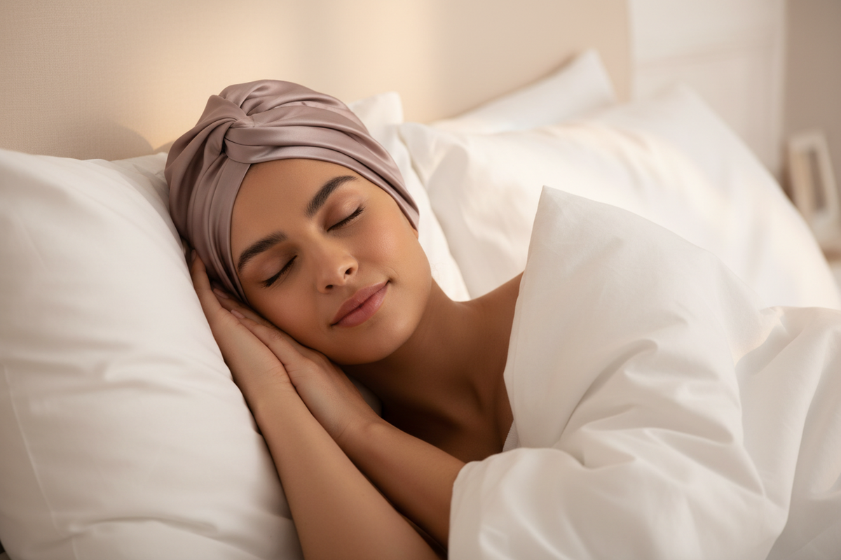 Silk Bonnet for Sleeping | Mulberry Silk Sleep Cap